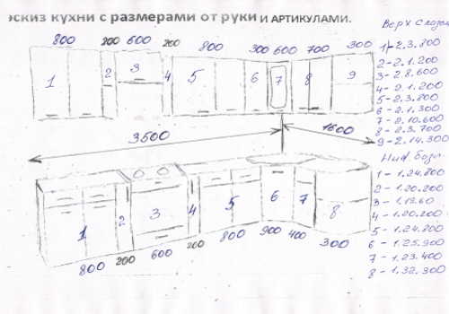 Эскиз кухни 2
